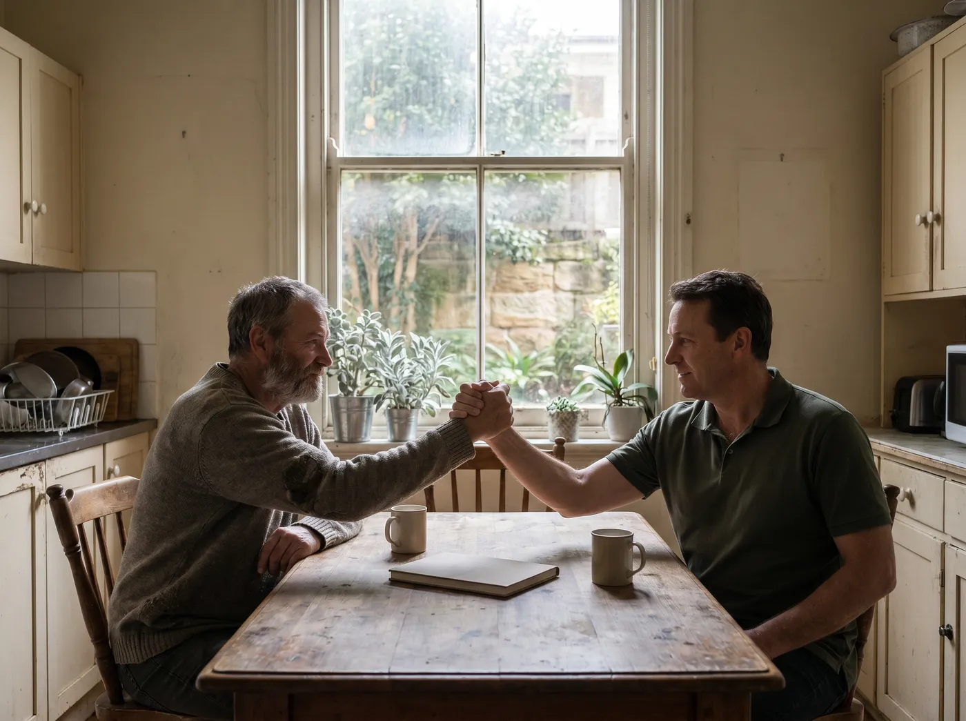 Agreeing the fixed price across the kitchen table before any work begins